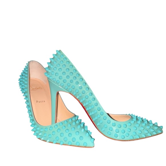 Louboutin Mint Stud Pigalle Heels size 40 - Picture 7 of 8
